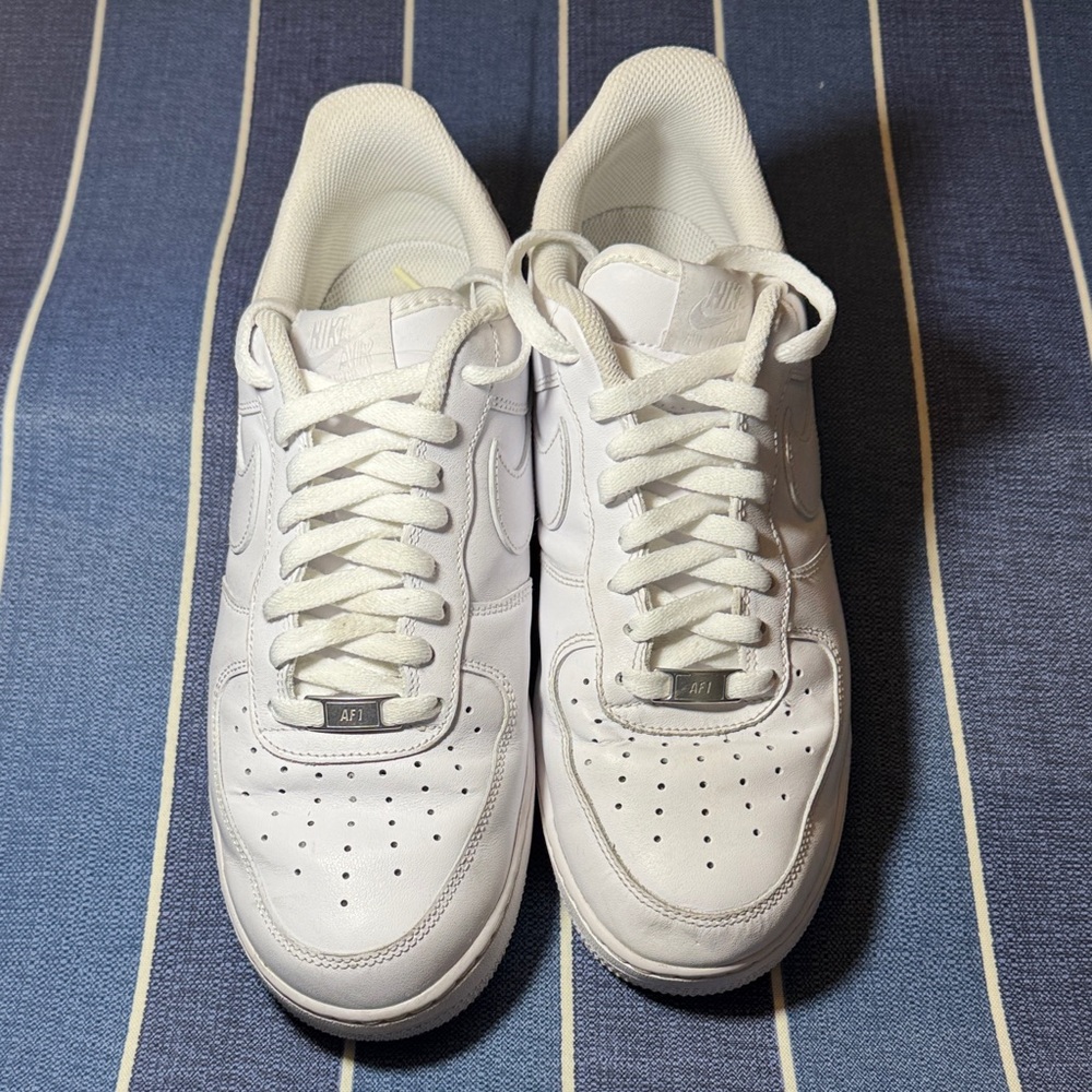 Nike Men's Air Force 1 White Low-Top Sneakers
